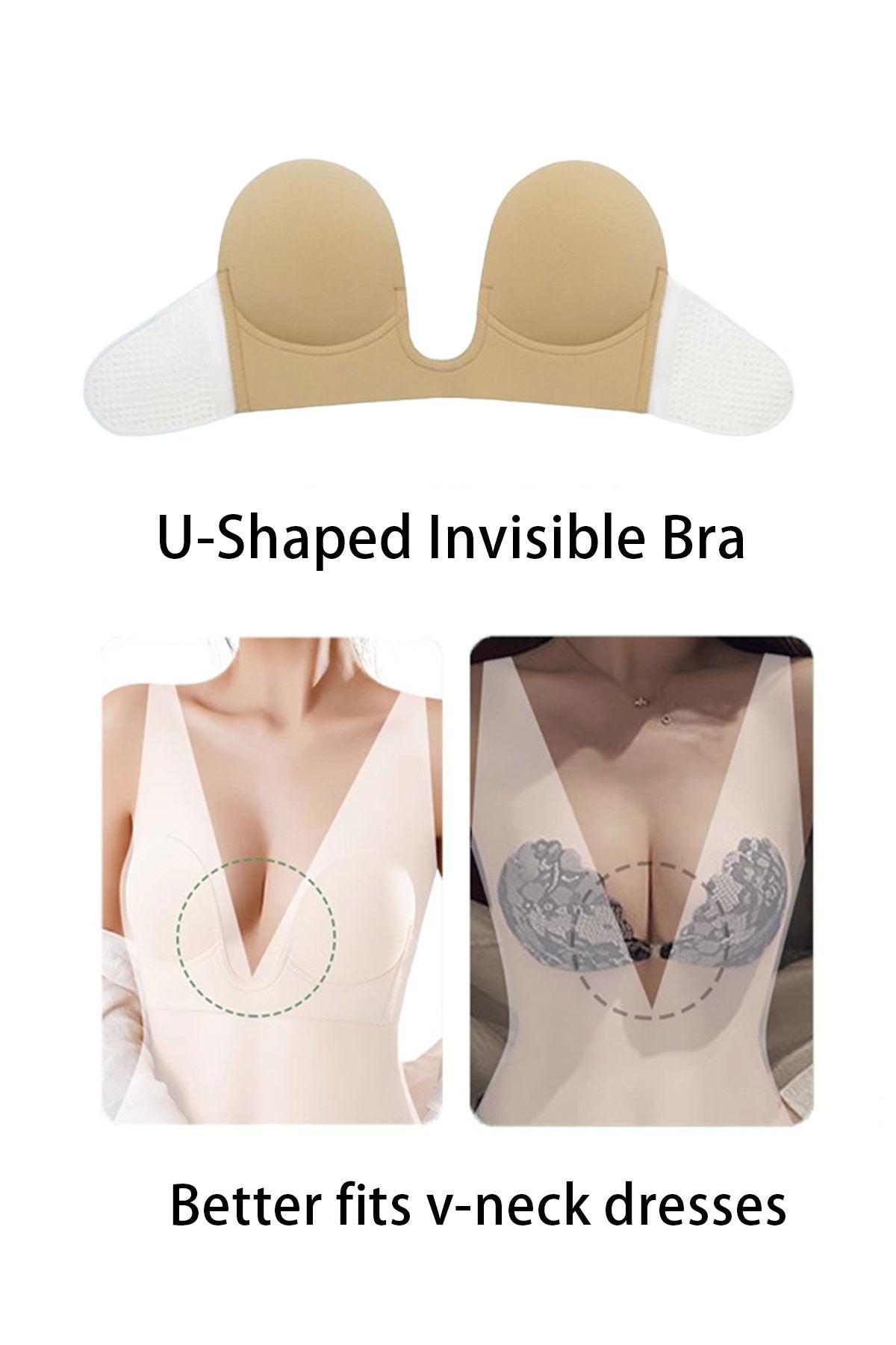 Bride women's backless invisible bra UK