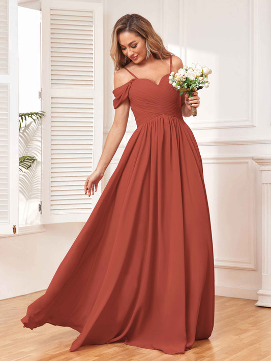 rust bridesmaid dresses uk Wrap Tie Satin Bridesmaid Dress