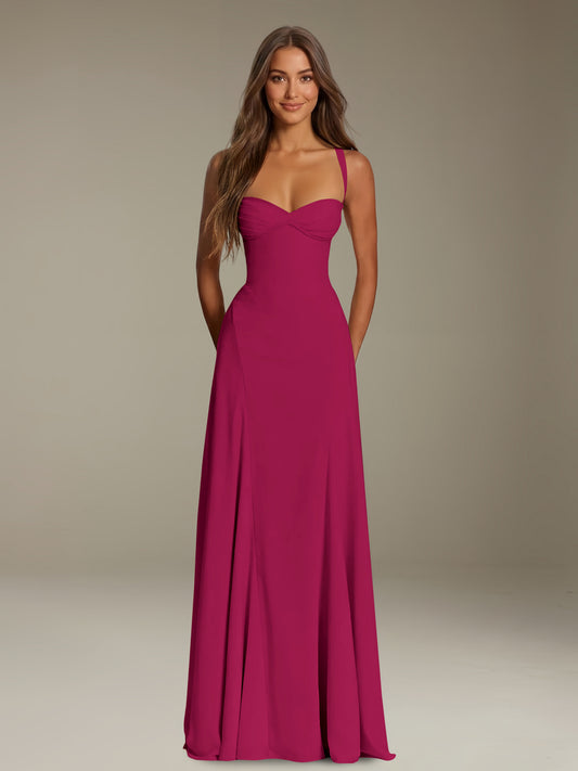 sachin and babi light blue dress Arabic Fuchsia Mermaid Evening Dress with Cape Sleeves main image 1