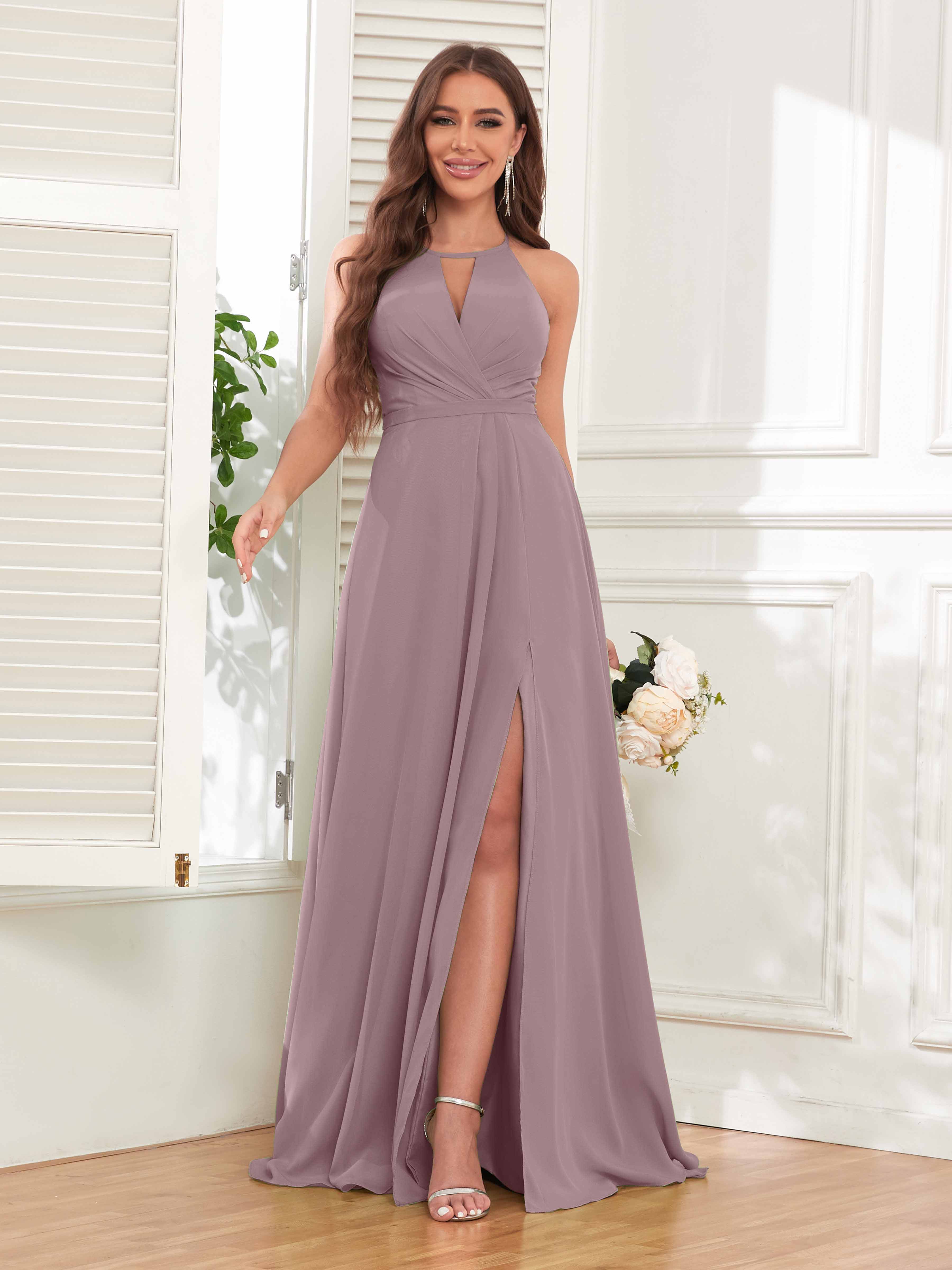 Charming Vintage Mauve Bridesmaid Dresses Timeless Beauty for Wedding