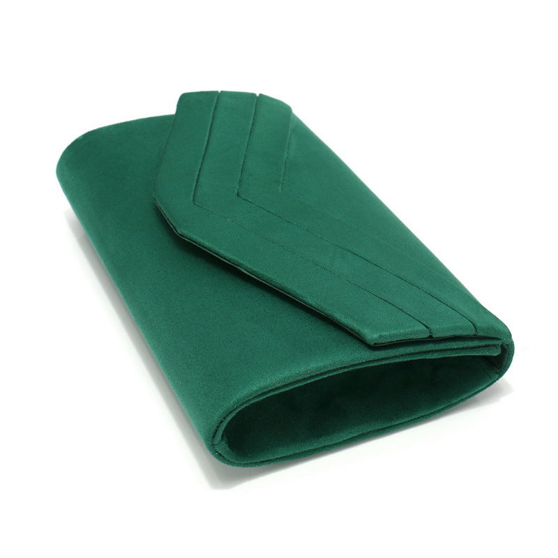Classic Envelope Evening Clutch Purse with Detachable Chain Strap for Wedding & Party UK