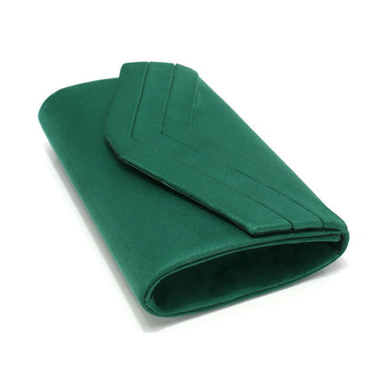 Classic Envelope Evening Clutch Purse with Detachable Chain Strap for Wedding & Party UK