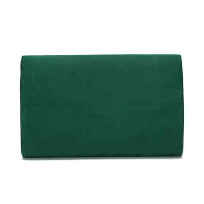 Classic Envelope Evening Clutch Purse with Detachable Chain Strap for Wedding & Party UK