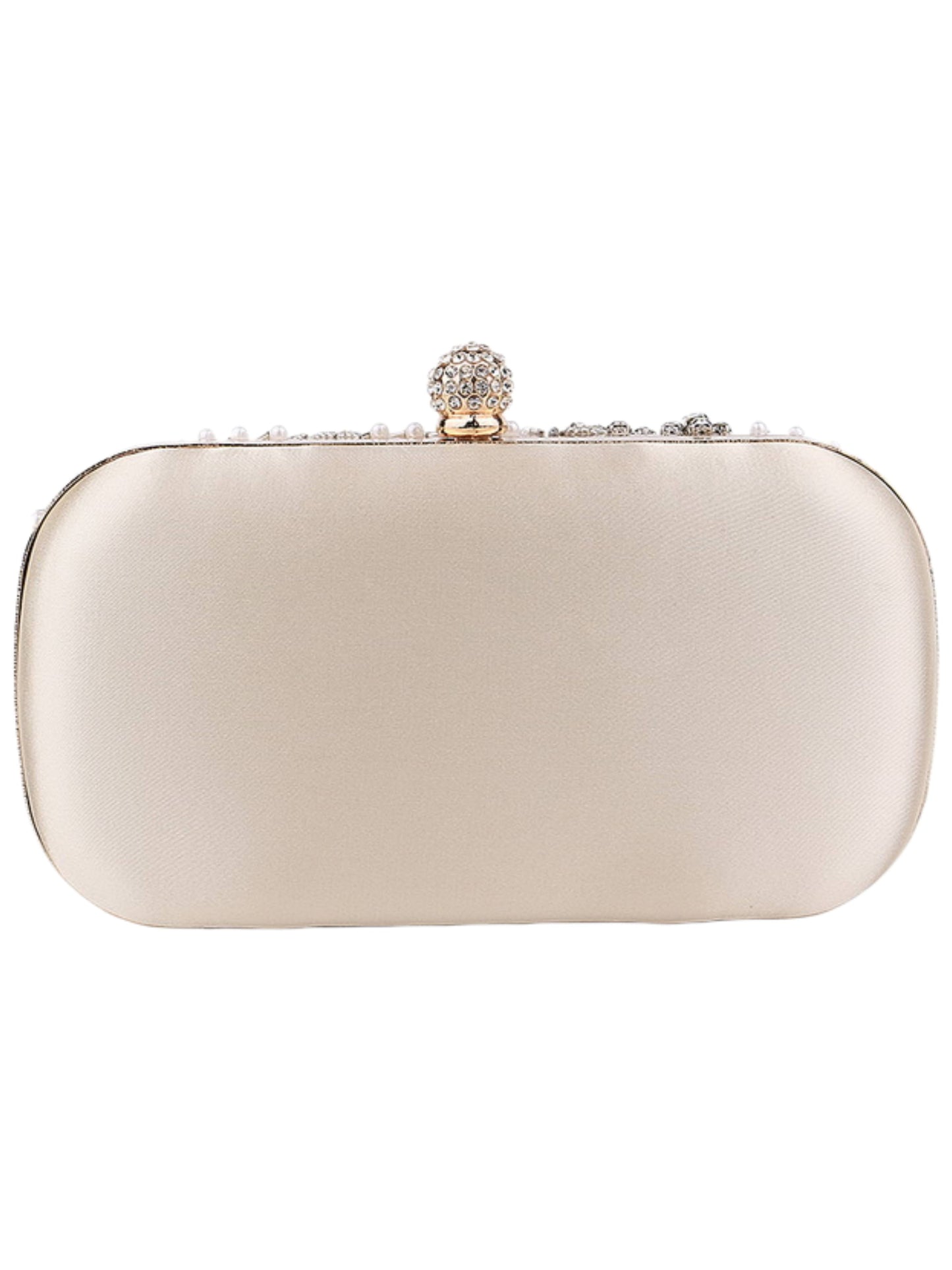Elegant Prom Pearl Crystal Rhinestone Evening Clutch Bag UK