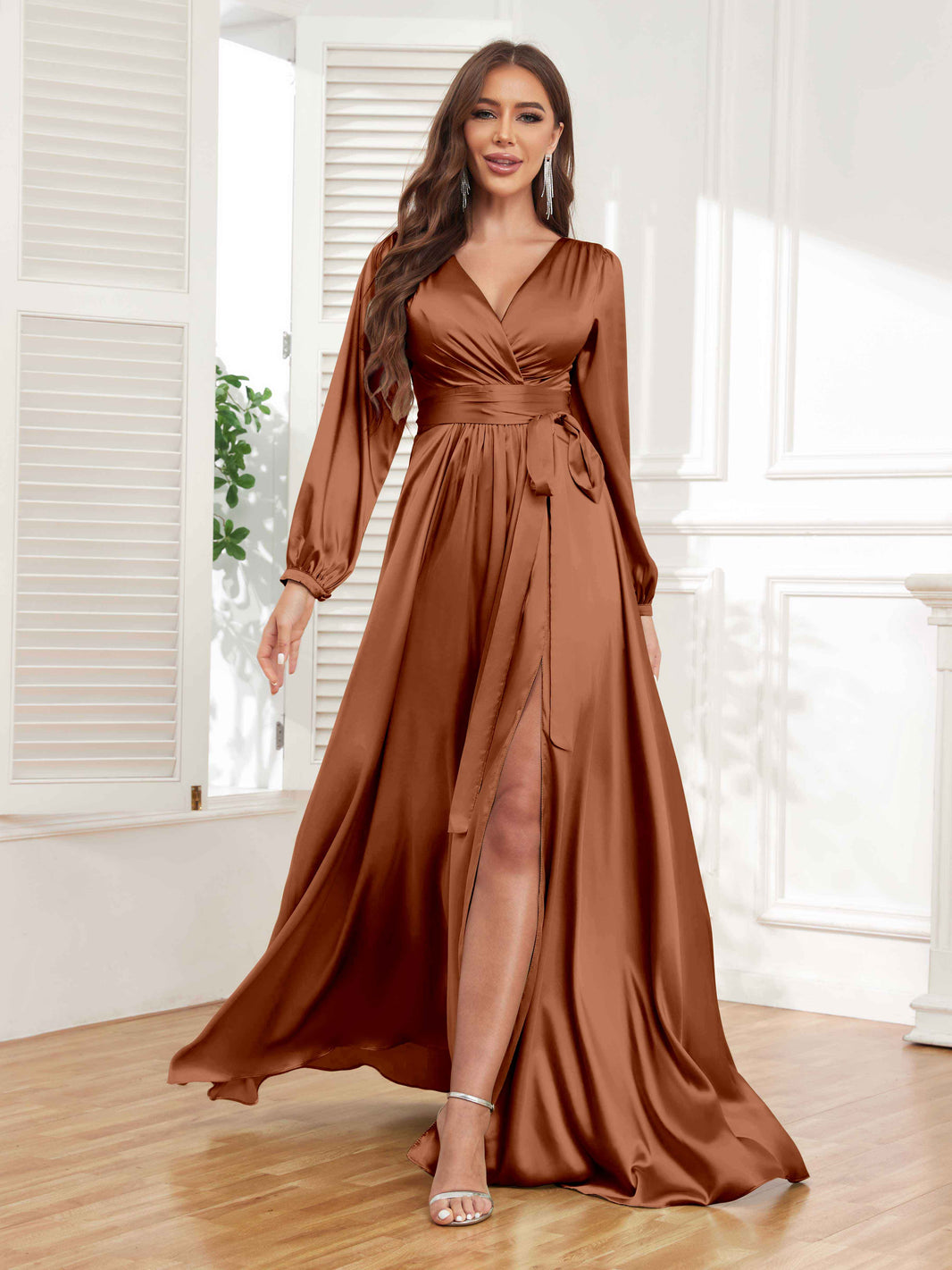 rent formal dresses Bridesmay Cocktail for Women 2024 Wedding Guest Midi Dress with Color:C1 Monitor_publish:2026-05-04 07:16 A-line Simple Navy Blue