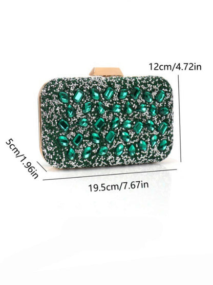 Luxury Full Rhinestone Acrylic Evening Clutch Bag for Wedding, Prom & Formal Events UK