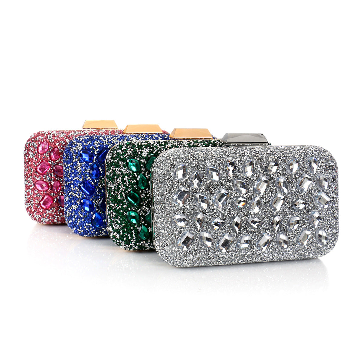 Luxury Full Rhinestone Acrylic Evening Clutch Bag for Wedding, Prom & Formal Events UK