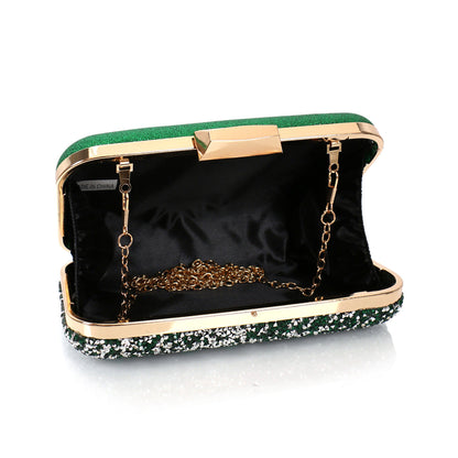 Luxury Full Rhinestone Acrylic Evening Clutch Bag for Wedding, Prom & Formal Events UK