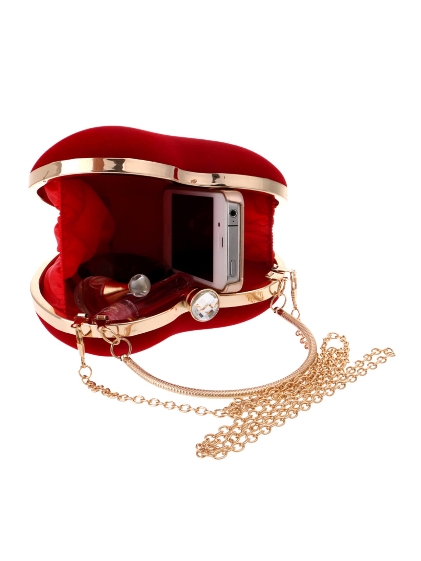 Luxury Heart Shaped Velvet Box Clutch Bag for Wedding, Prom & Special Occasions UK