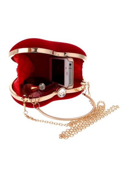 Luxury Heart Shaped Velvet Box Clutch Bag for Wedding, Prom & Special Occasions UK