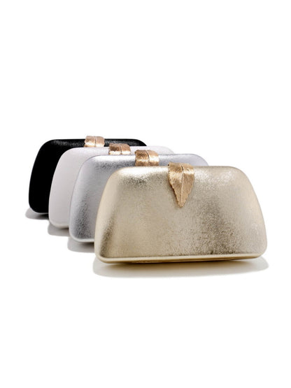Luxury Leaf Clasp Evening Clutch Bag for Wedding, Party & Formal Events UK