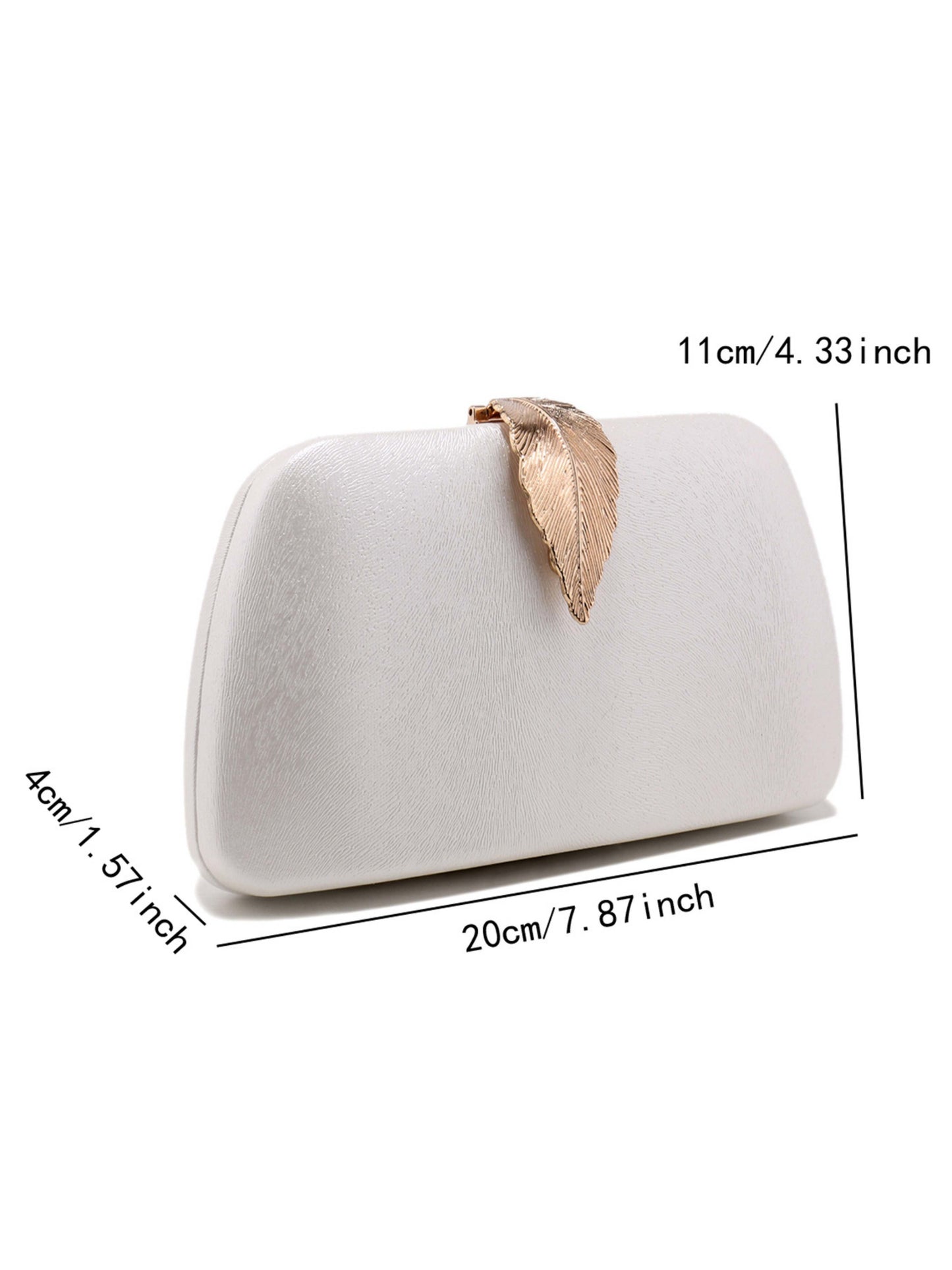 Luxury Leaf Clasp Evening Clutch Bag for Wedding, Party & Formal Events UK