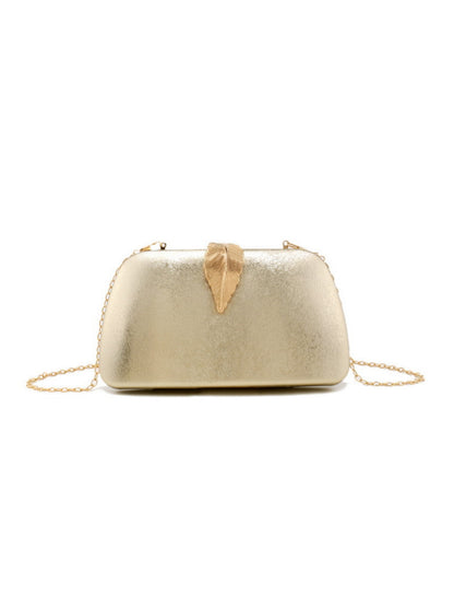 Luxury Leaf Clasp Evening Clutch Bag for Wedding, Party & Formal Events UK