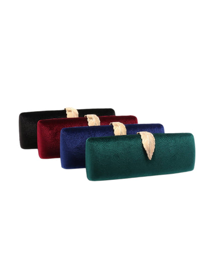 Luxury Satin Evening Clutch Bag with Leaf Clasp for Wedding, Prom & Formal Events UK