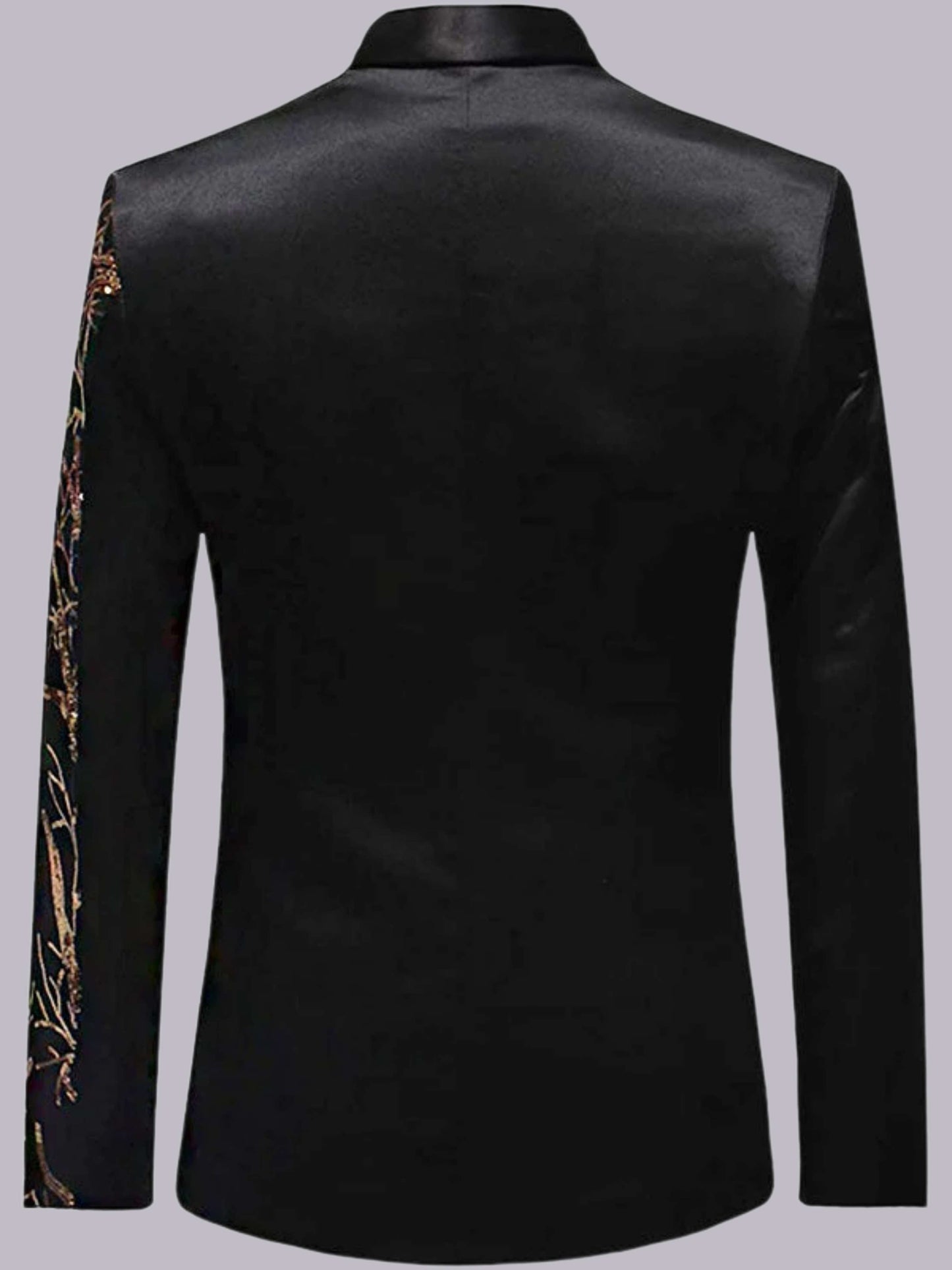 Men's Blazer Slim Fit Sequined One Button for Gala & Banquet UK