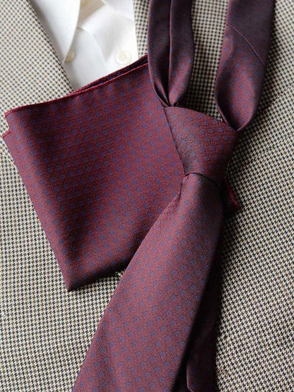 Men's Luxury Patterned Tie and Pocket Square Set Classic Formal Style UK
