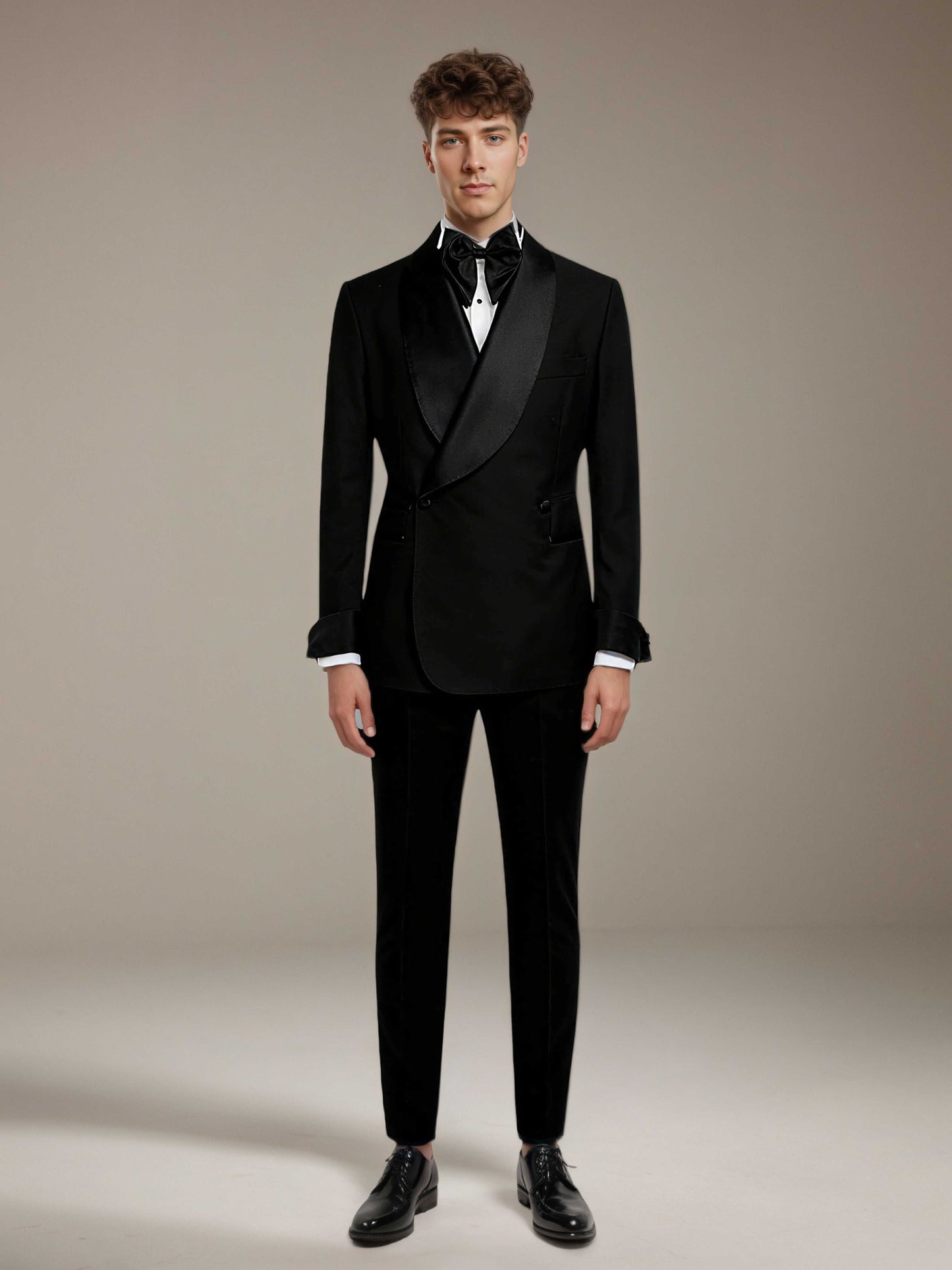 Men's Suits 2 Pieces Slim Fit Gala Night Attire Elegant Formal Wear