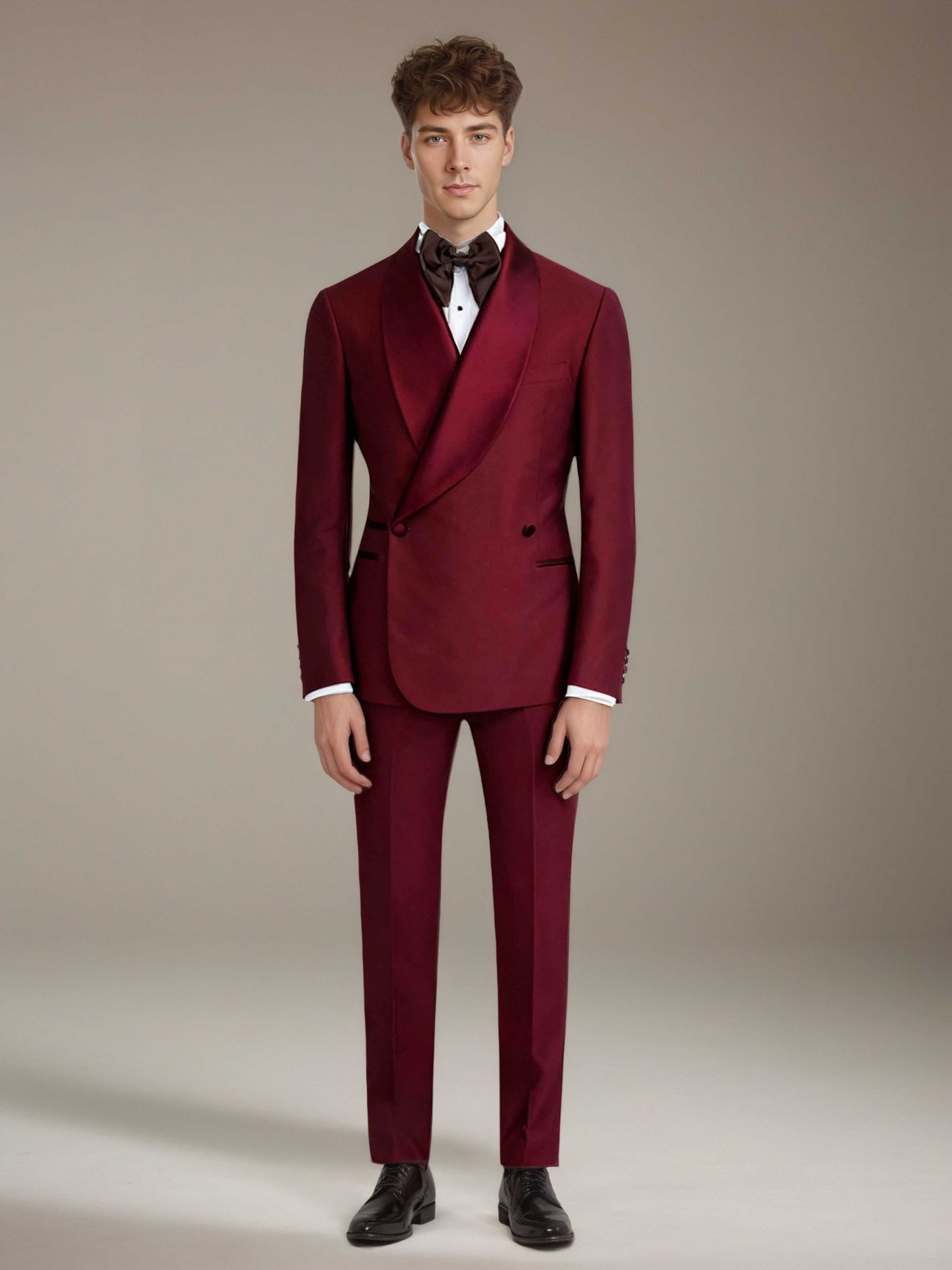 Men's Suits 2 Pieces Slim Fit Gala Night Attire Elegant Formal Wear