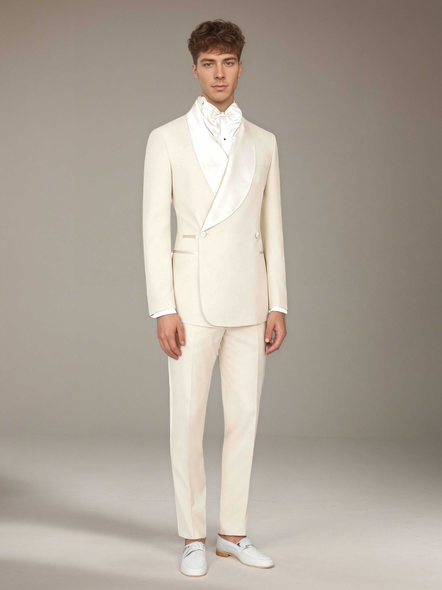 Men's Suits 2 Pieces Slim Fit Gala Night Attire Elegant Formal Wear