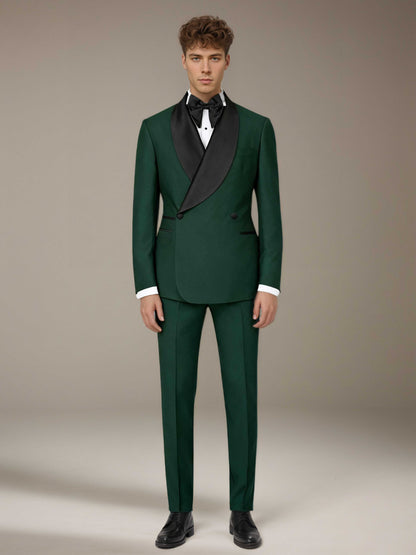 Men's Suits 2 Pieces Slim Fit Gala Night Attire Elegant Formal Wear