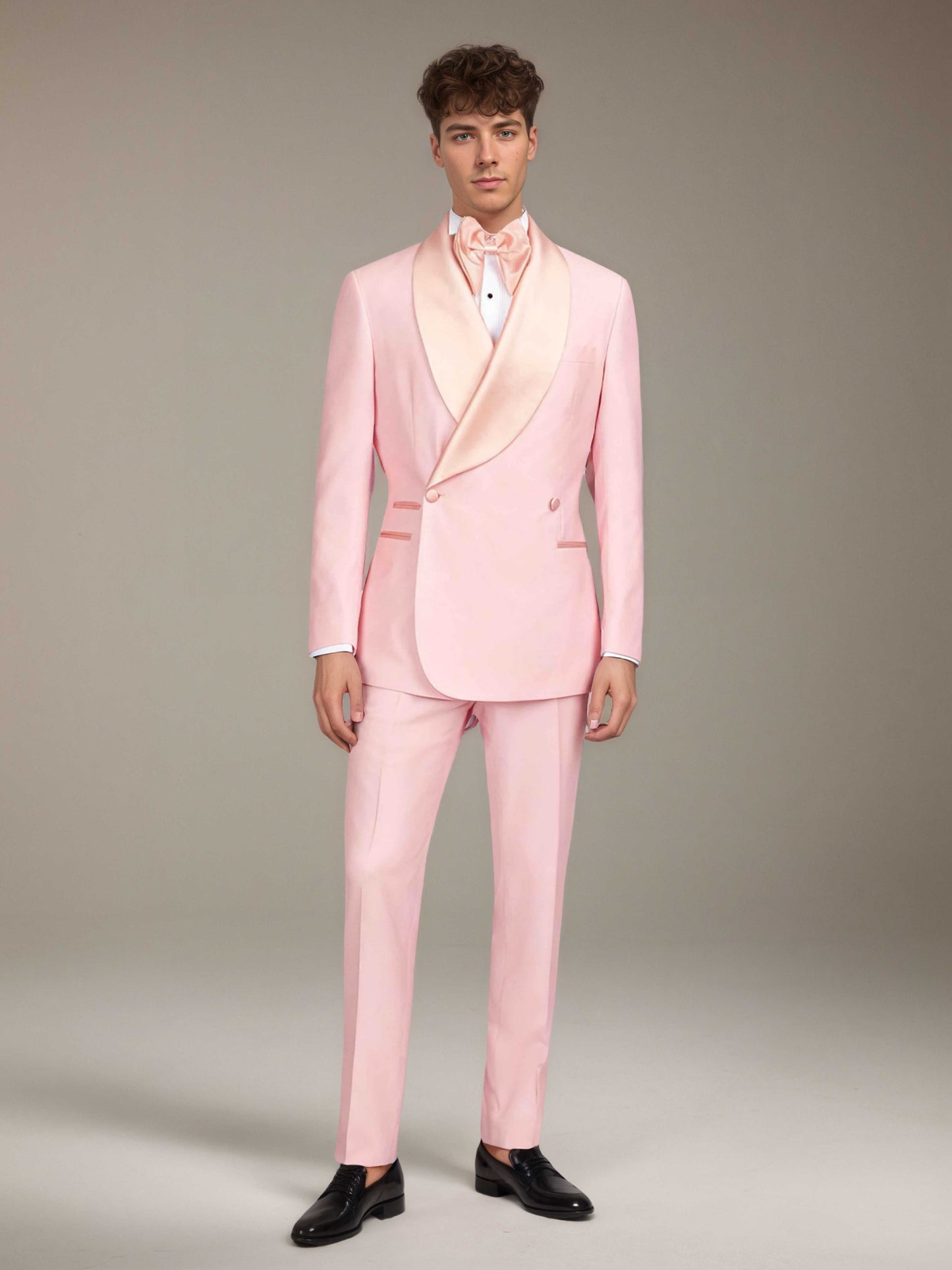 Men's Suits 2 Pieces Slim Fit Gala Night Attire Elegant Formal Wear