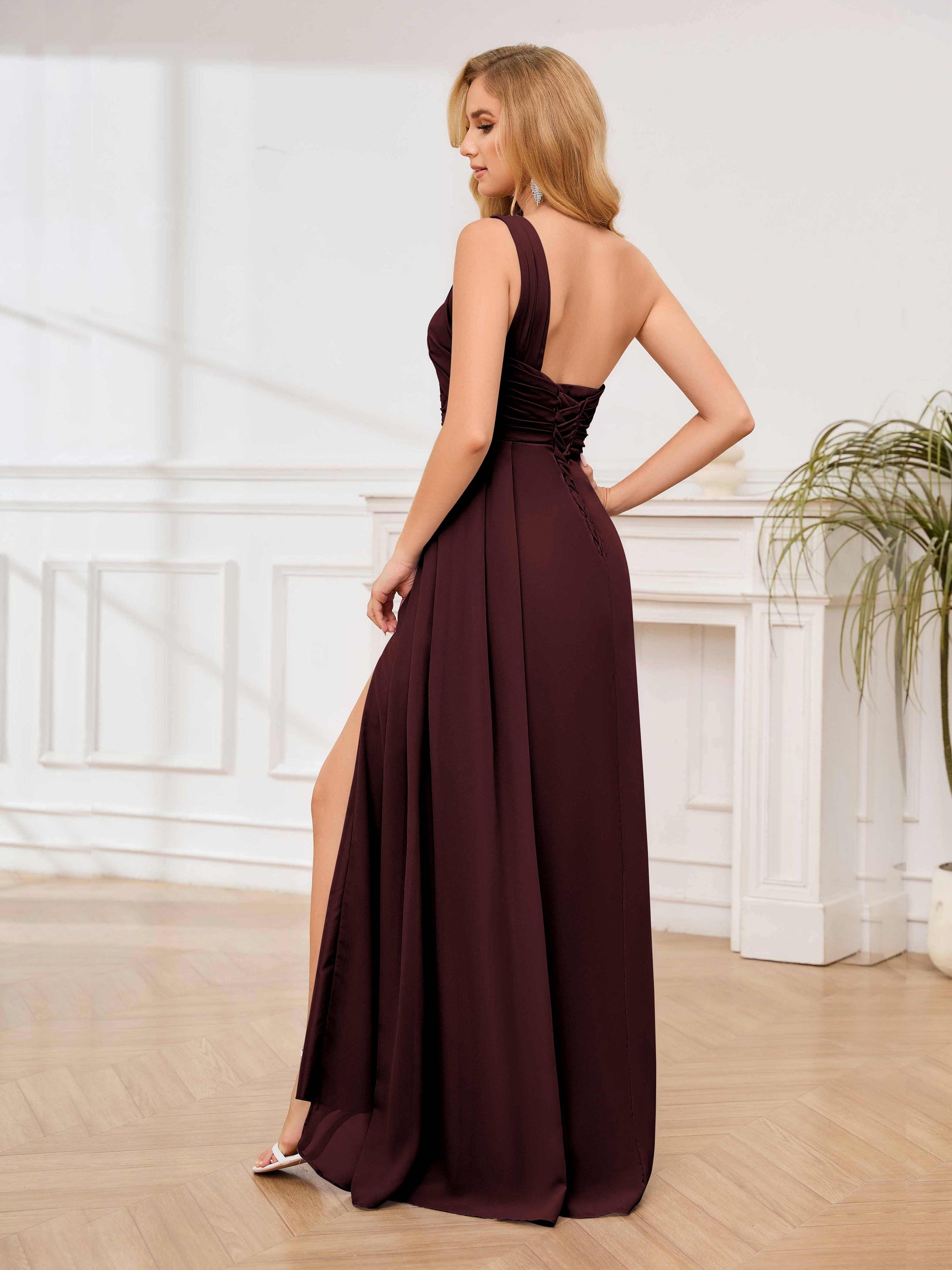 modern bridesmaid dresses uk Amelia Tie Maxi Bridesmaid Dress