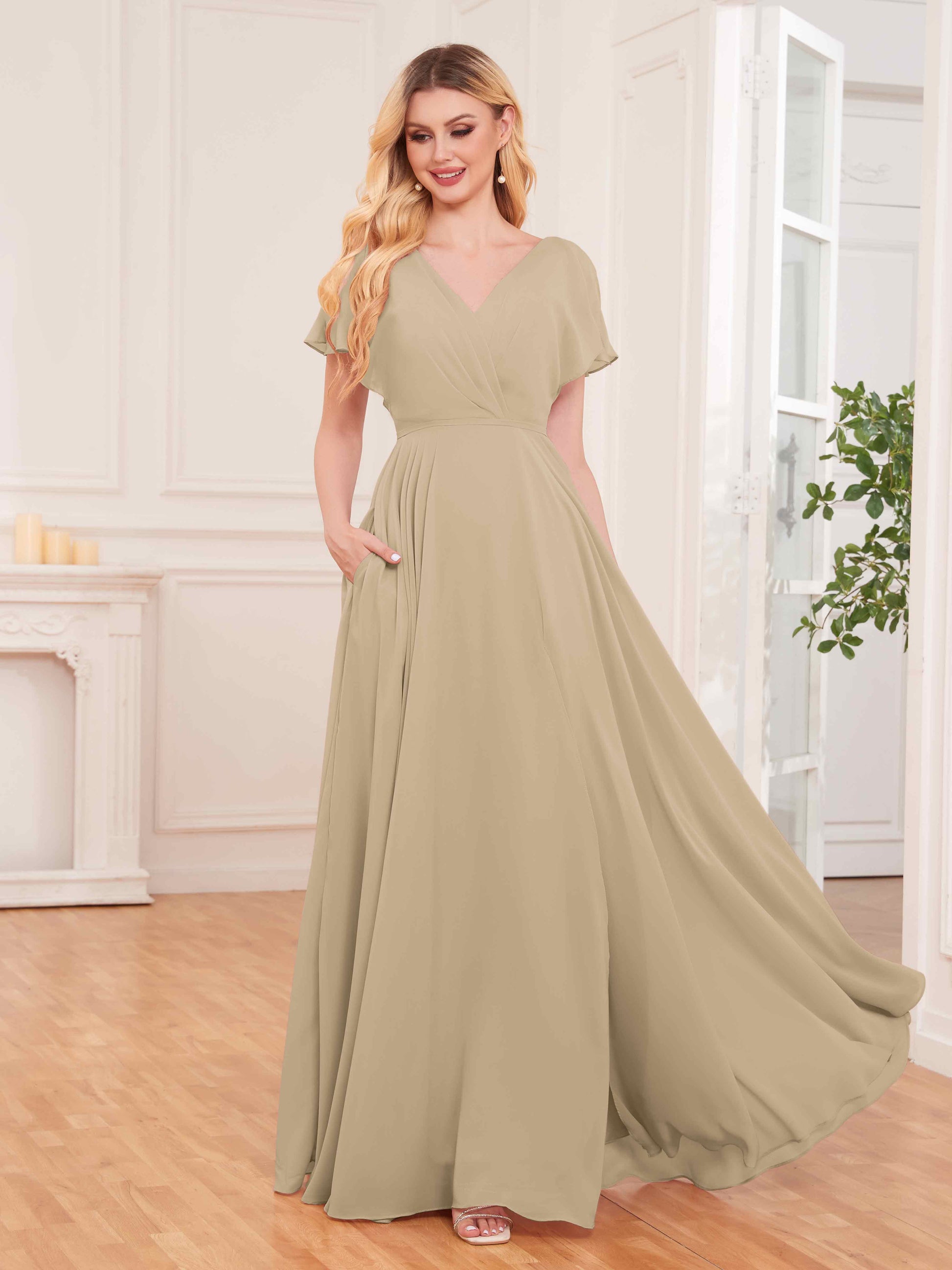short bridesmaid dresses uk High Neck Satin Short Blush Short/Mini Bridesmaid Dresses with Bowknot DTB21 DressTok.co.uk