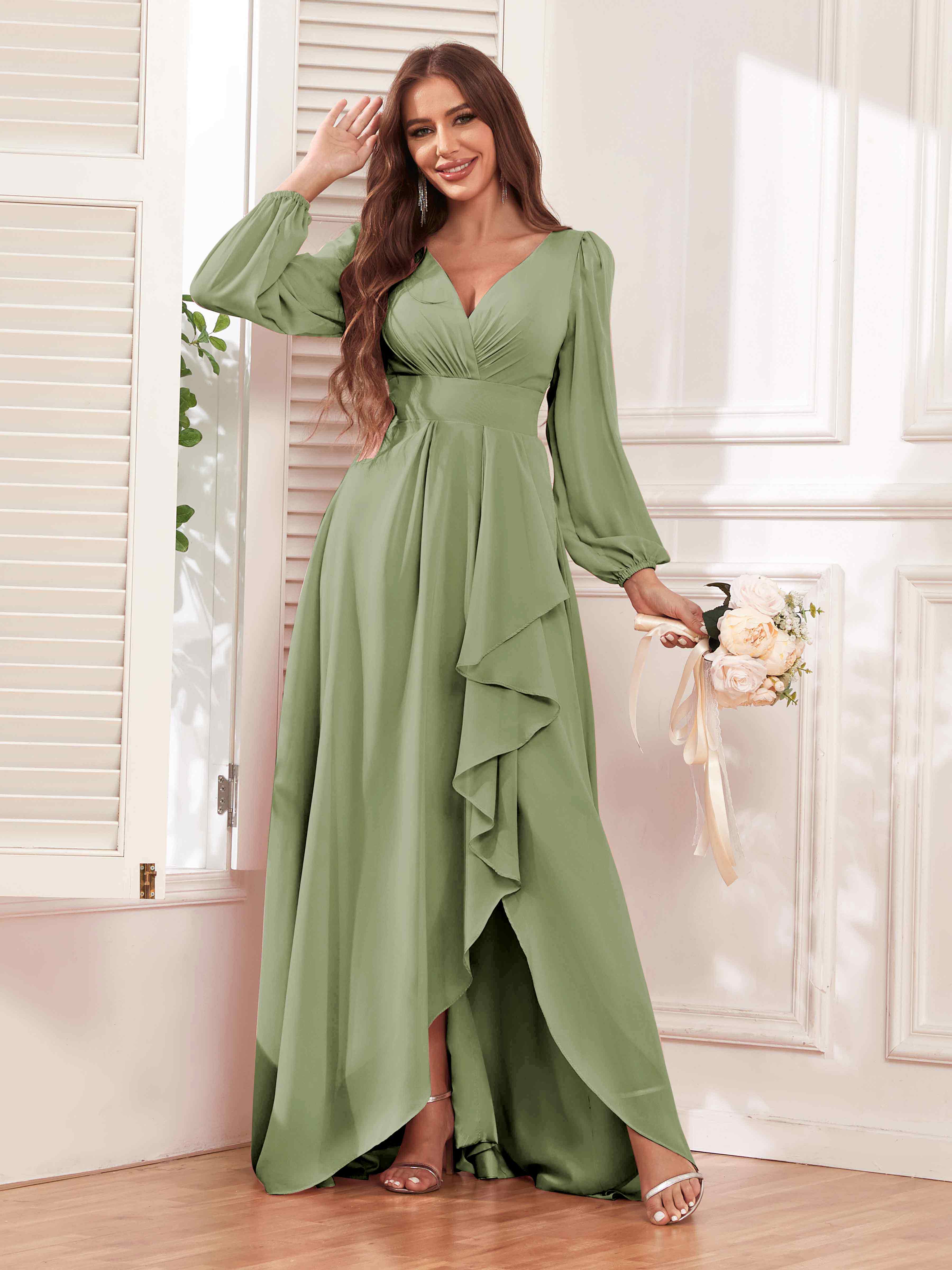 Chiffon bridesmaid dresses uk best sale