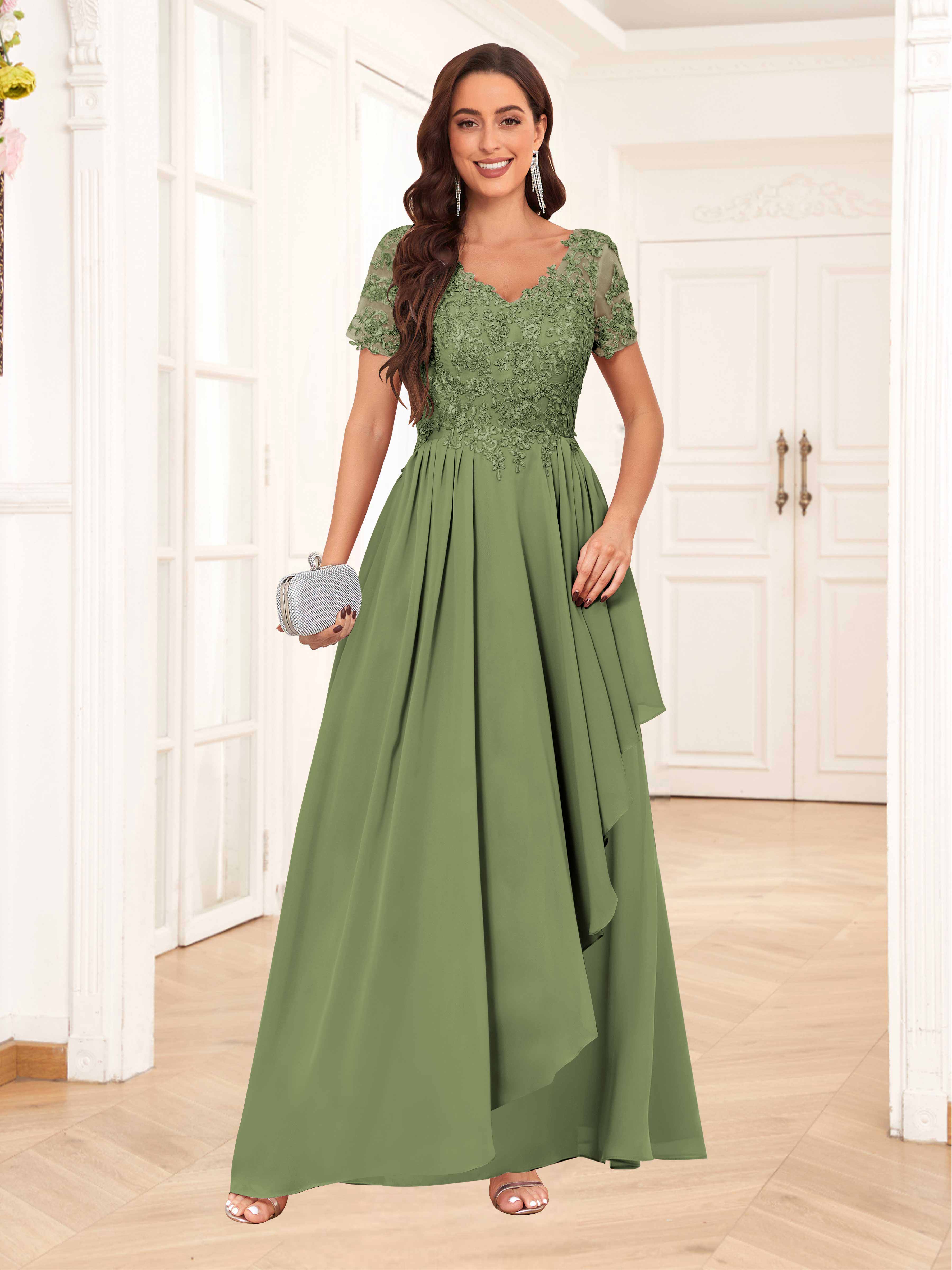 Chic Olive Green Bridesmaid Dresses Fast Delivery Worldwide