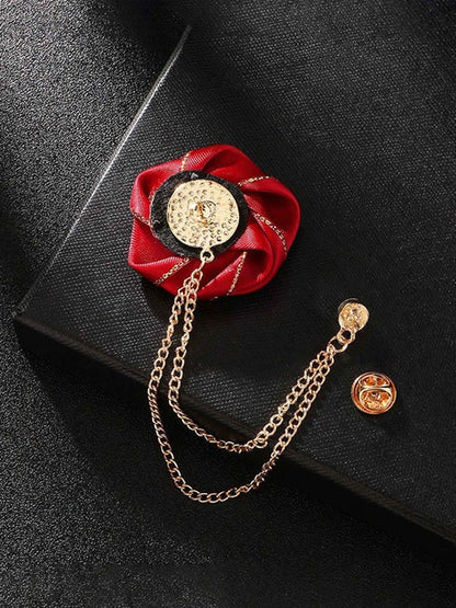 Trendy Men's Rose Flower Lapel Pin Stylish Suit Brooch Accessory UK