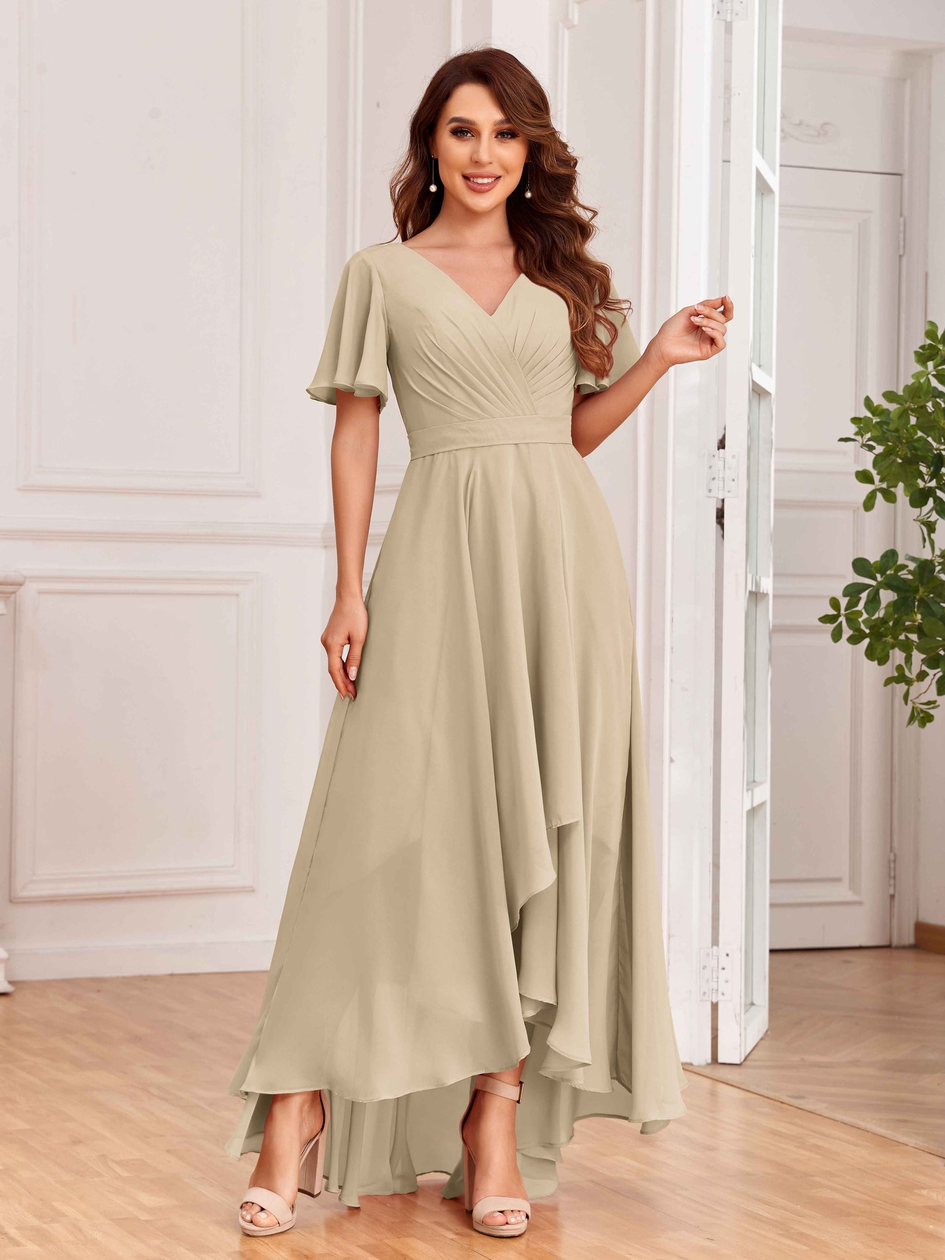 short neutral bridesmaid dresses Neutral Bridesmaid Dresses | Beige Bridesmaid Dresses