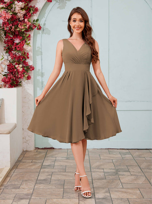 mocha bridesmaid dresses uk Maxi Dress Mocha Bridesmaid Dresses Uk Romantic One Shoulder Ruched Slit Maxi Chiffon Bridesmaid Dresses