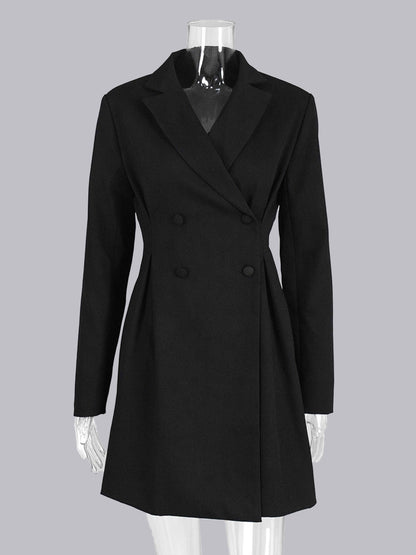 Women's Blazer Slim Fit Double Breasted Notch Lapel Perfect for Everyday UK