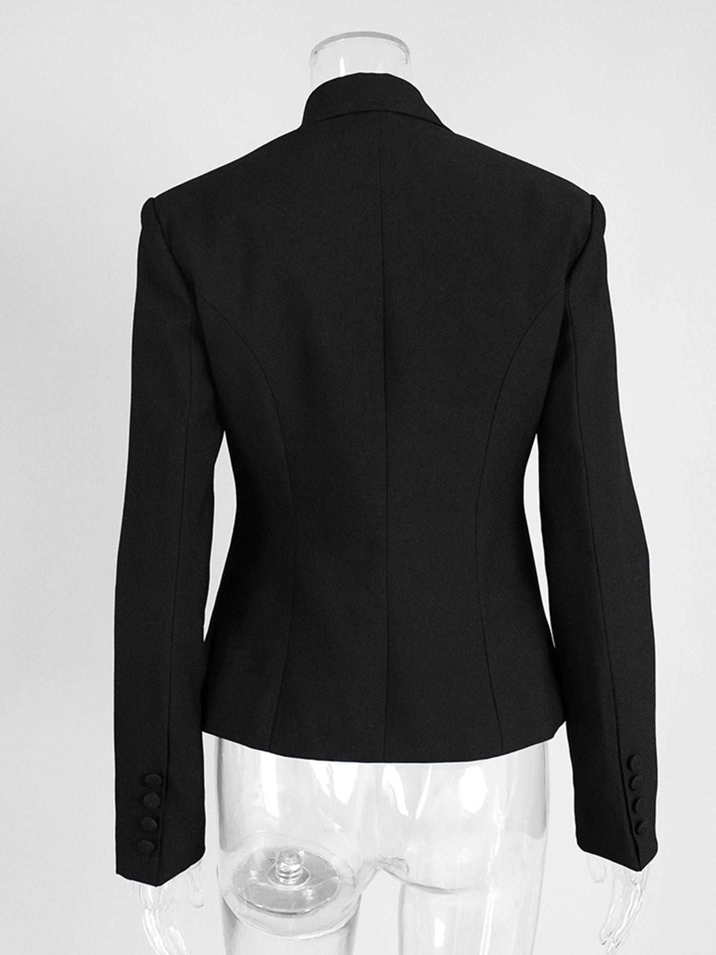 Women's Blazer Slim Fit One Button with Decorative Tape for Daily Wear UK