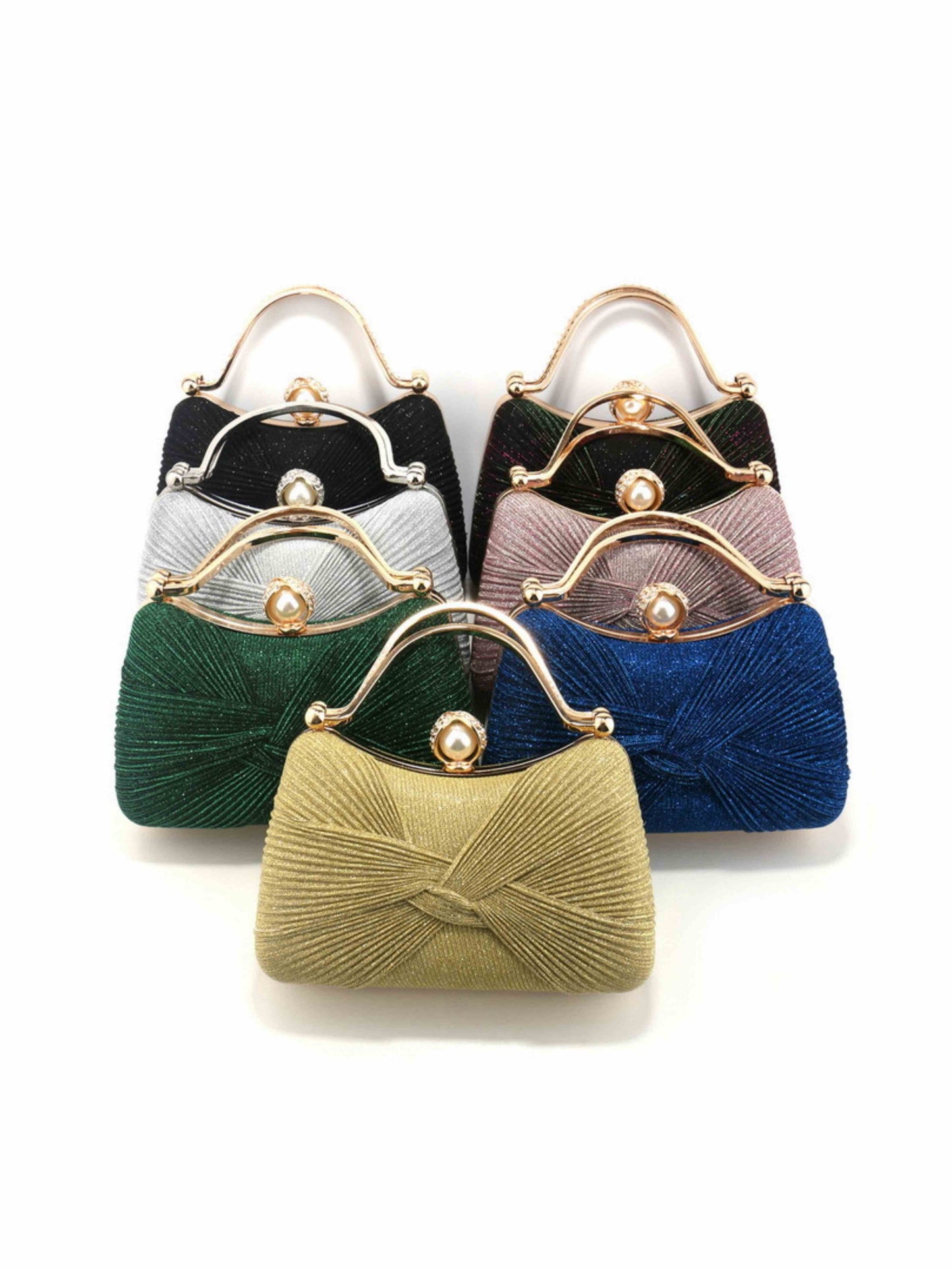 Women's Elegant Formal Clutch Bag with Bow Knot for Cocktail Party UK