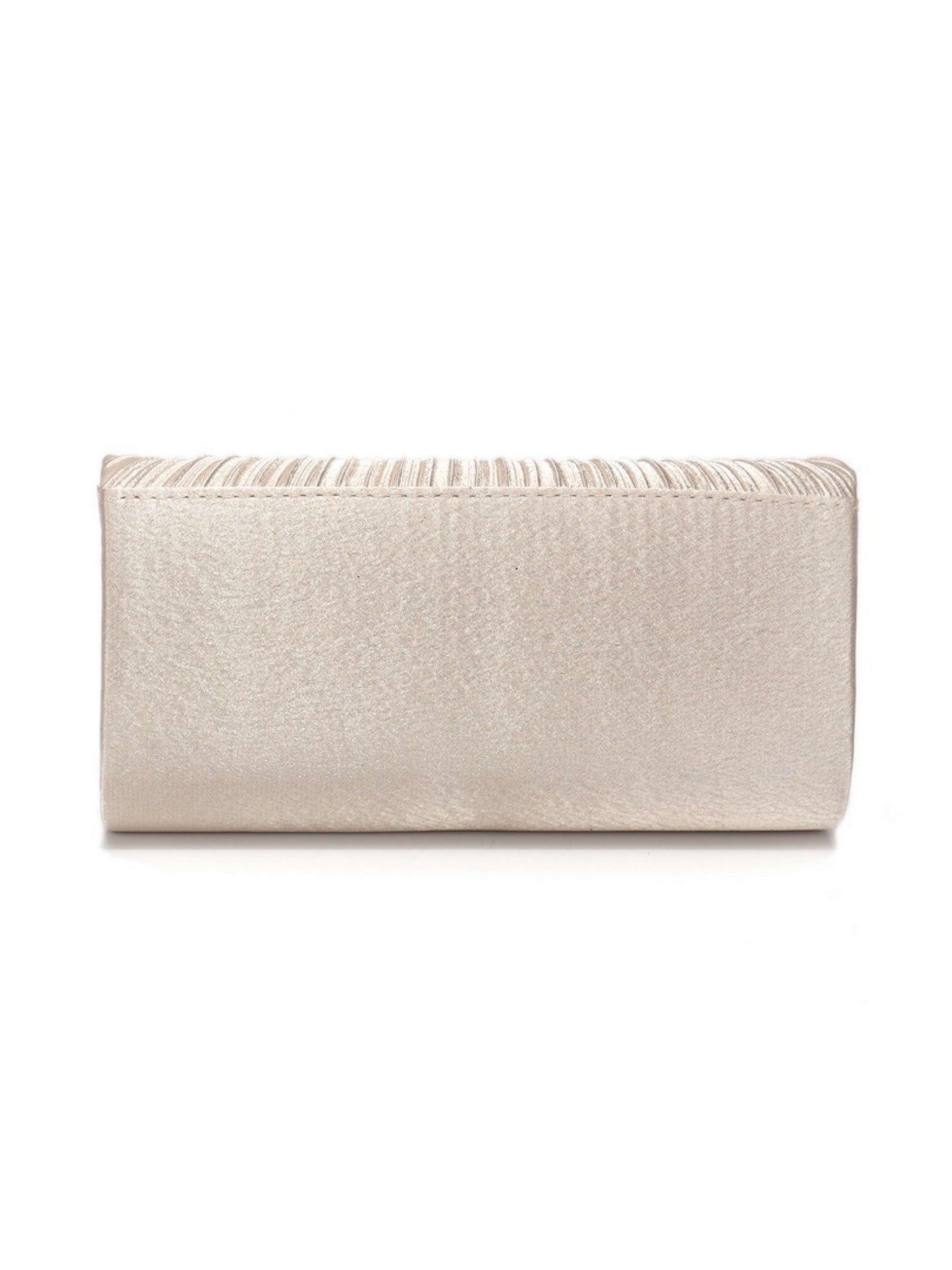 Women's Elegant Pleated Satin Clutch Purse with Chain for Wedding & Special Occasions UK