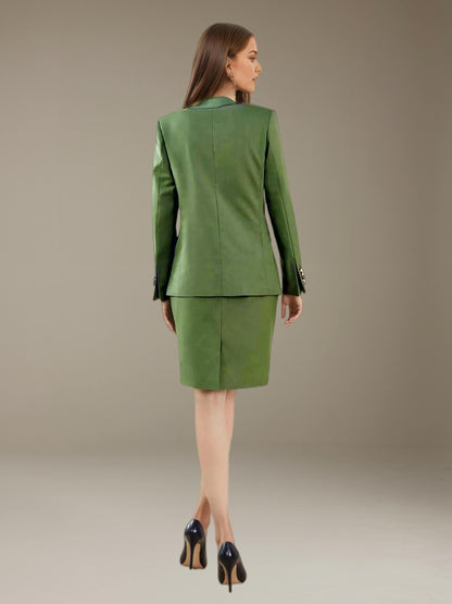 Women's Suits 2 Pieces Tailored Fit Peak Lapel Elegant Formal Look UK
