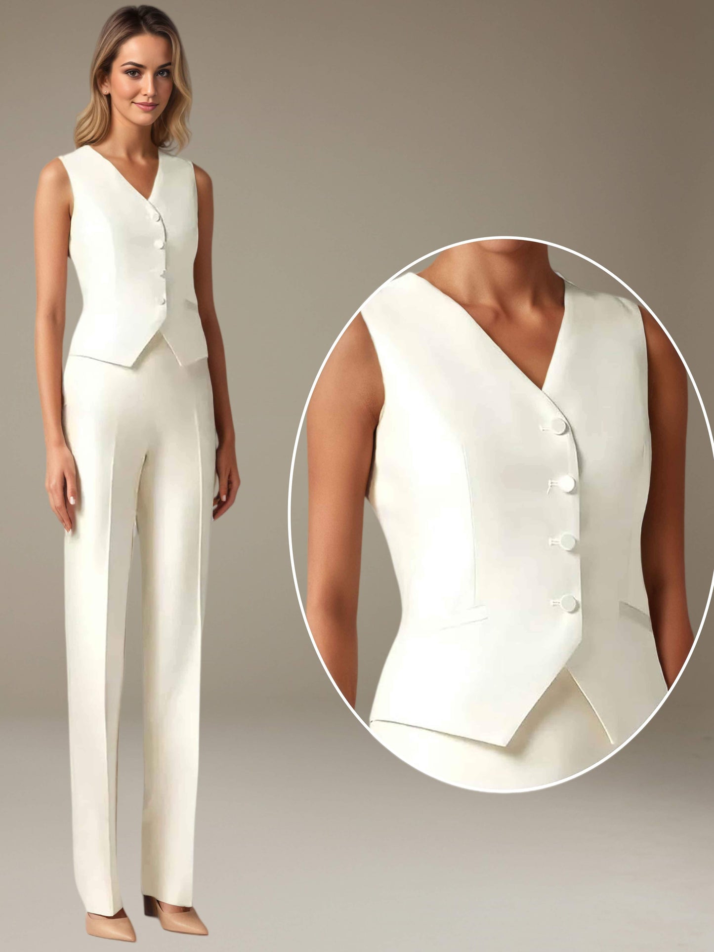 Women's Suits 3 Pieces Slim Fit for Weddings, Office & Events UK