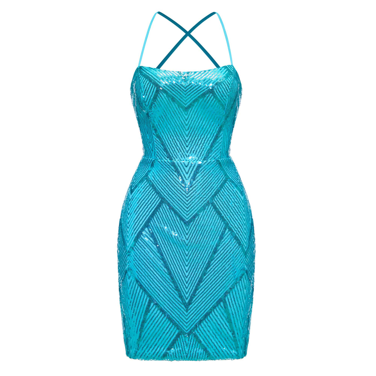 Spaghetti Straps Sleeveless Sequins Mini Homecoming Dresses UK