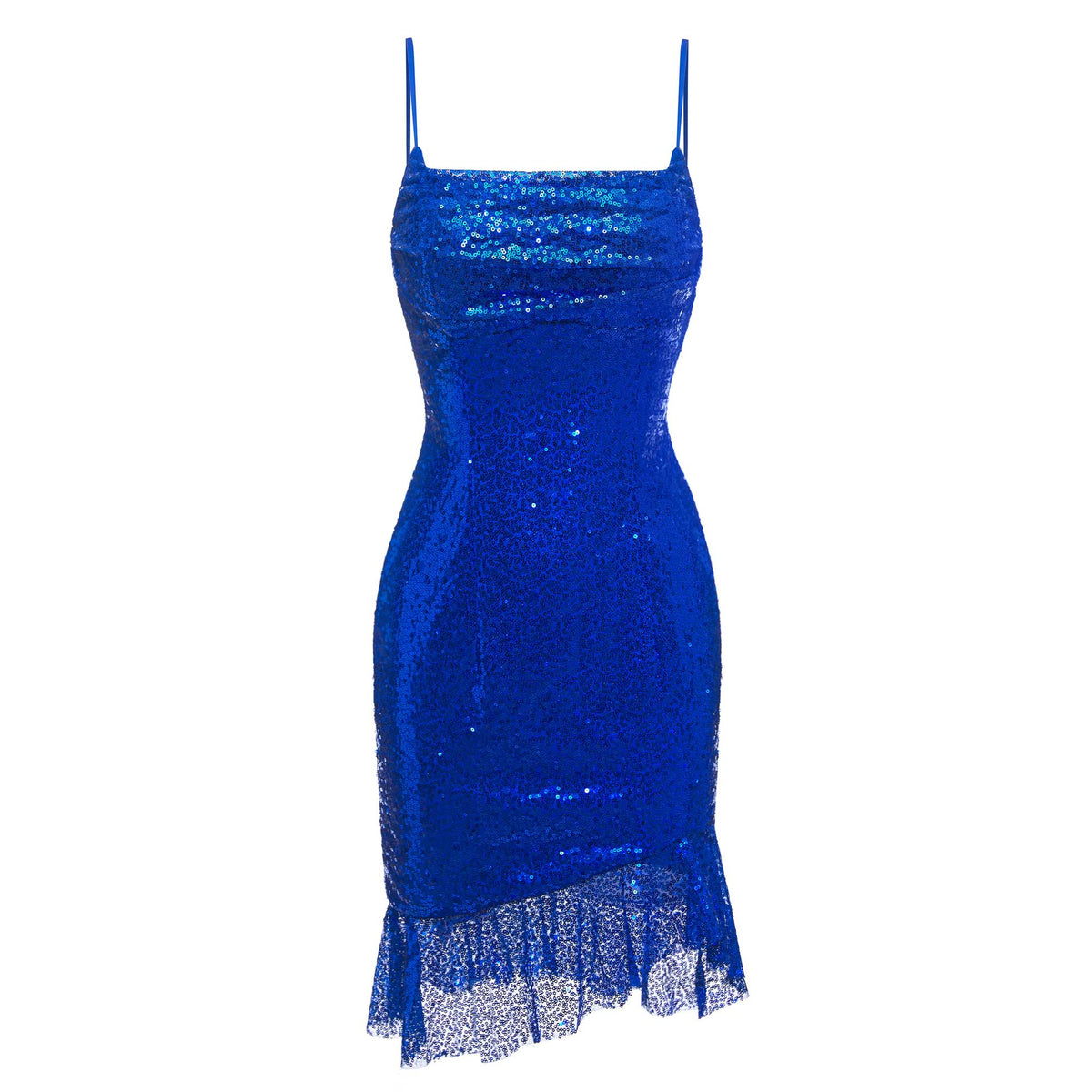 Straps Asymmetrical Sequins Mini Homecoming Dresses UK
