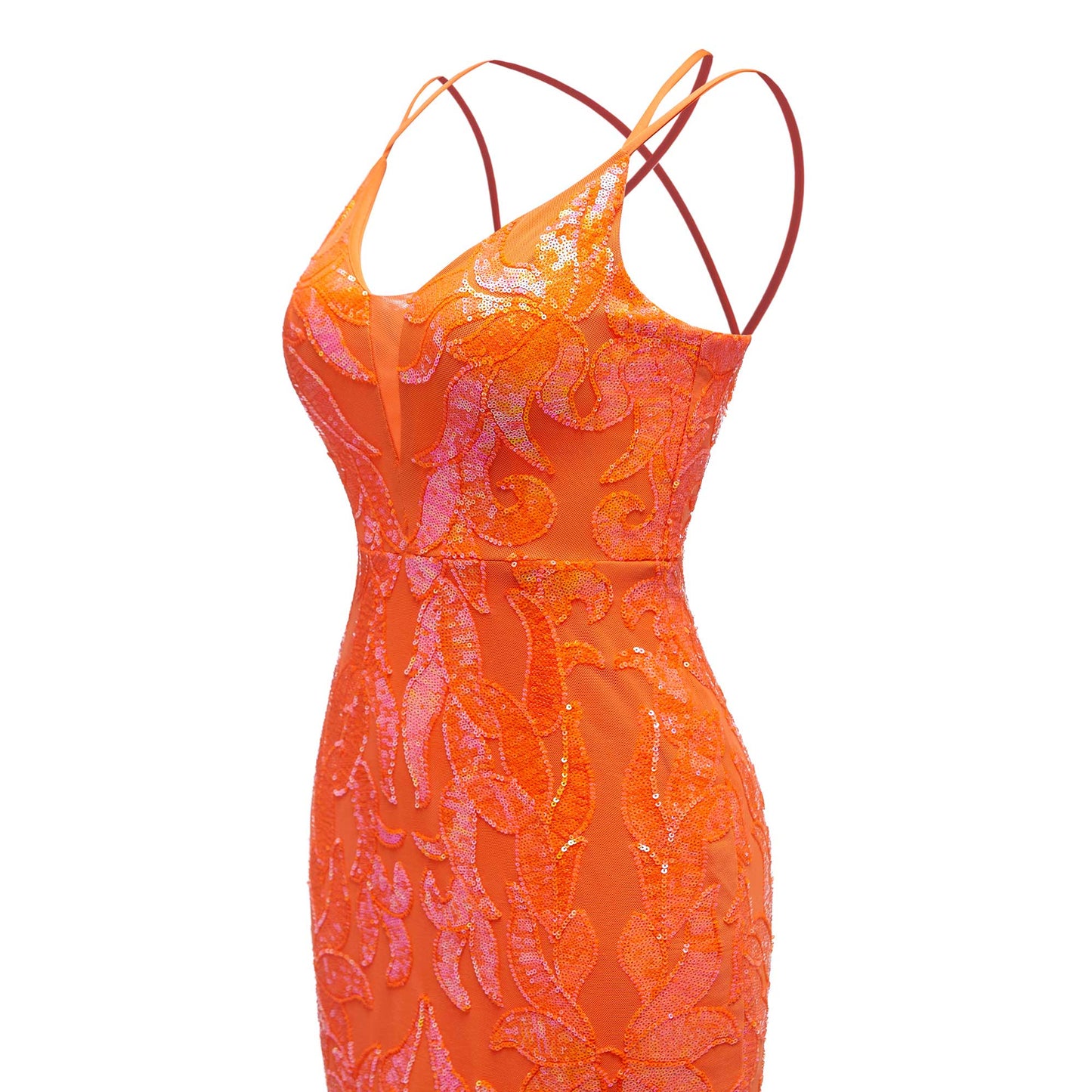 Deep V-Neck Bodycon Sleeveless Sequins Mini Homecoming Dresses UK