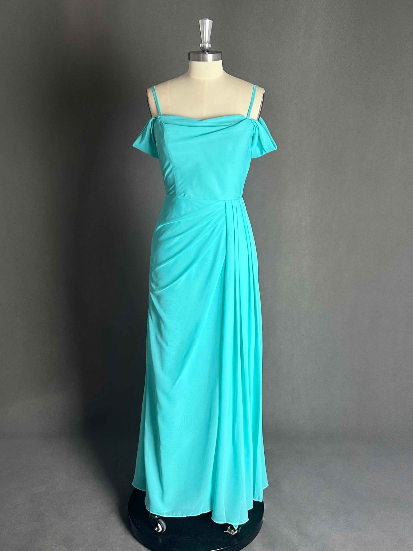 Exquisite Off The Shoulder Ruched Long Chiffon Bridesmaid Dresses