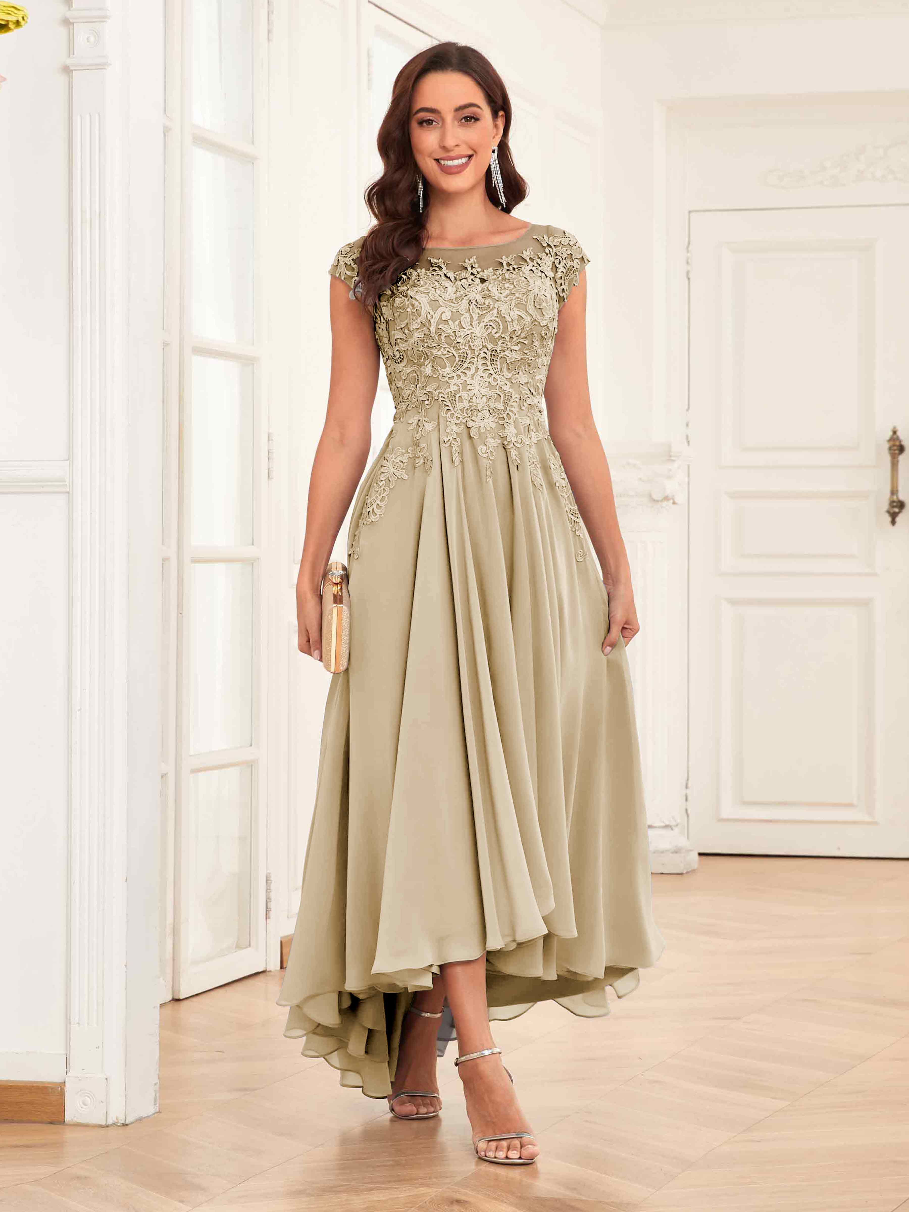 Mother of the bride illusion dresses hotsell