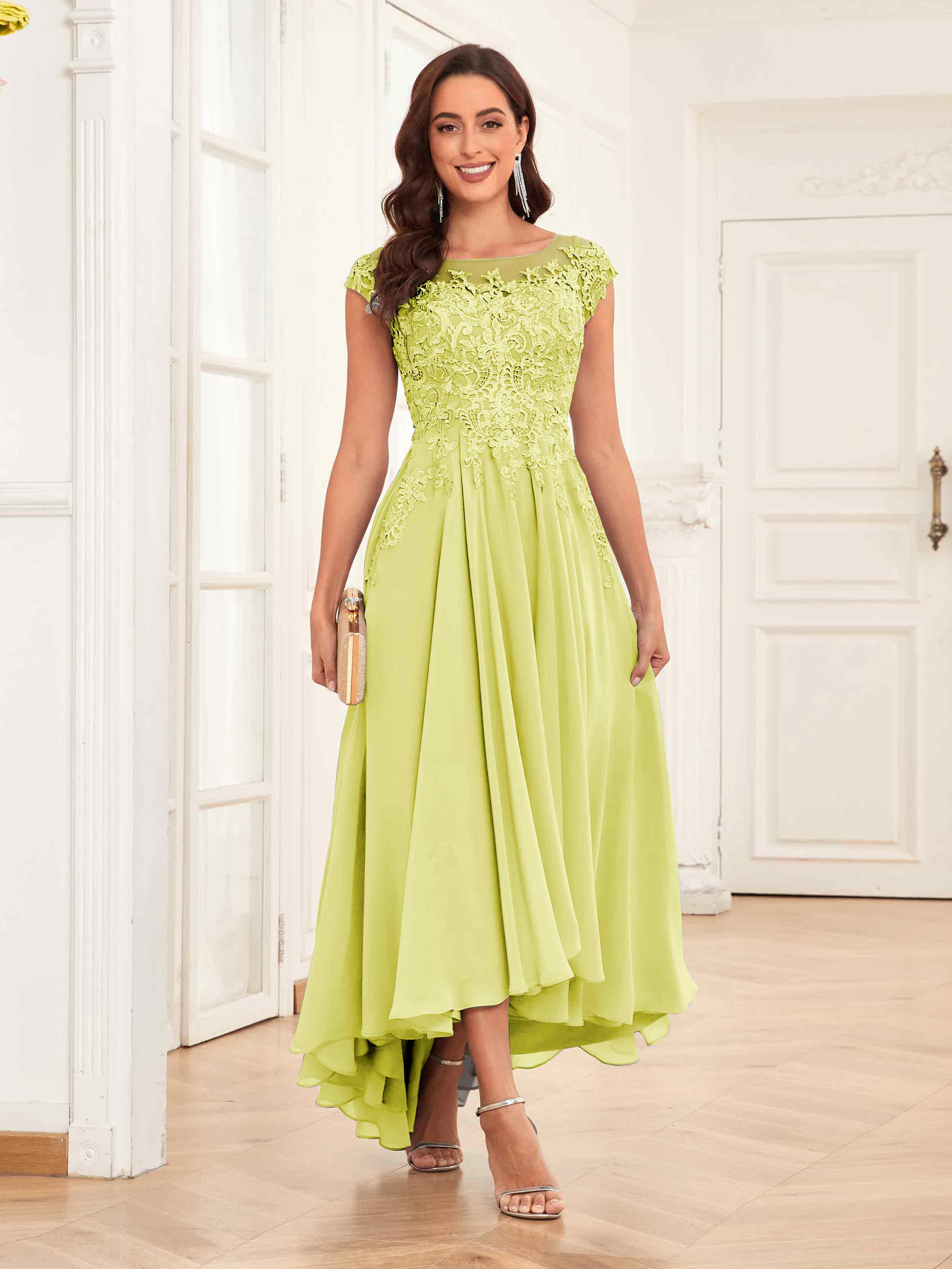 Exquisite-Illusion-Pockets-High-Low-Chiffon-Daffodil-Mother-of-the-Bride-Dresses-1